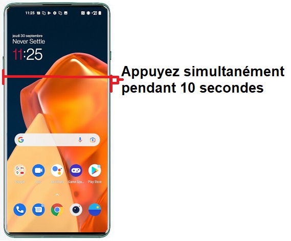 Comment forcer l’arrêt mon OnePlus Nord 2 ?